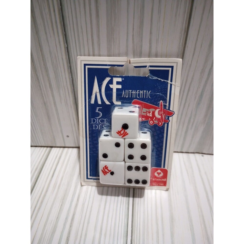 Vintage Ace Authentic Dice